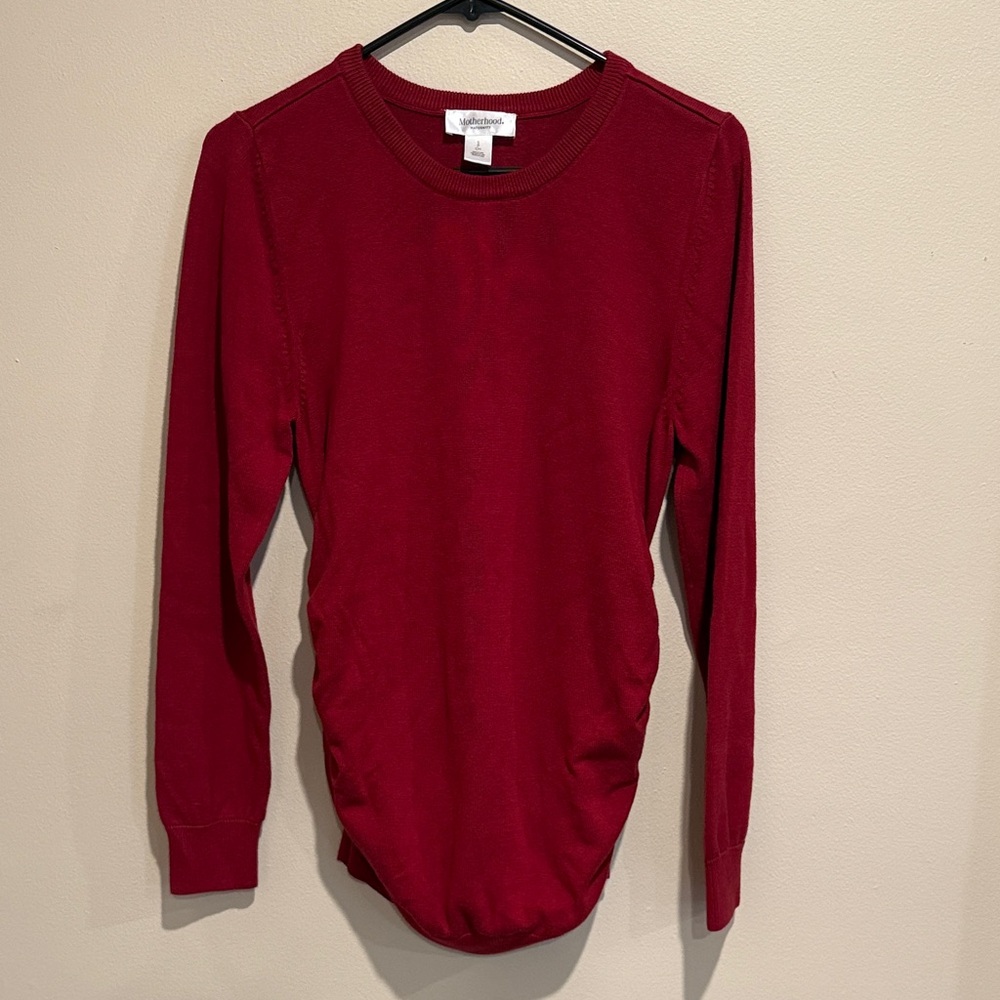 Motherhood Rich Red Long Sleeve Top ideal for everyday attire Tomatoe Girl Baby